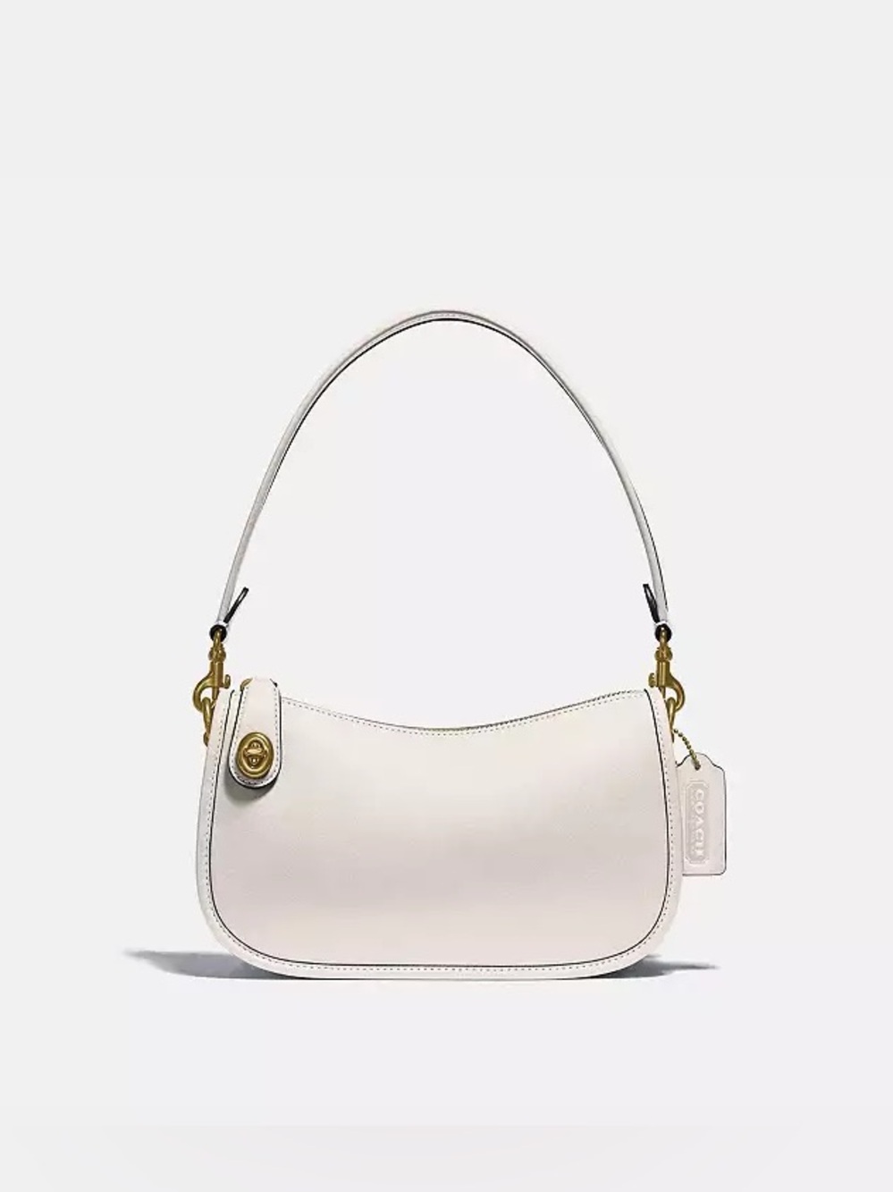 Coach Swinger Bag Crossbody in Chalk and Brass Hardware